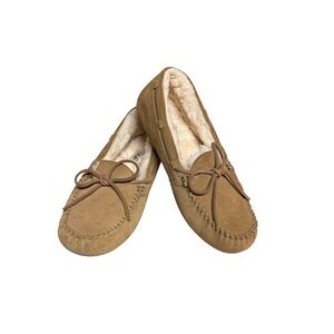 UGG Olsen Slipper Suede Wool Lined Moccasin Size 9